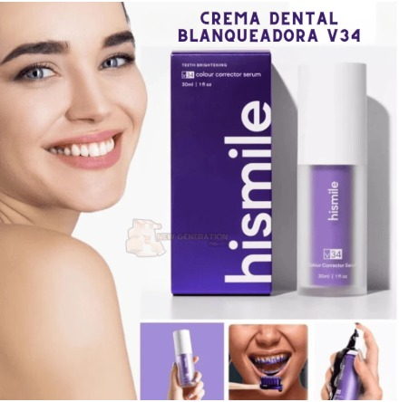 Hismile v34 - Crema Blanqueadora Dental